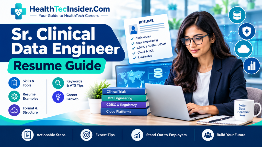 Senior Clinical Data Engineer Salary Guide and career data engineering illustration